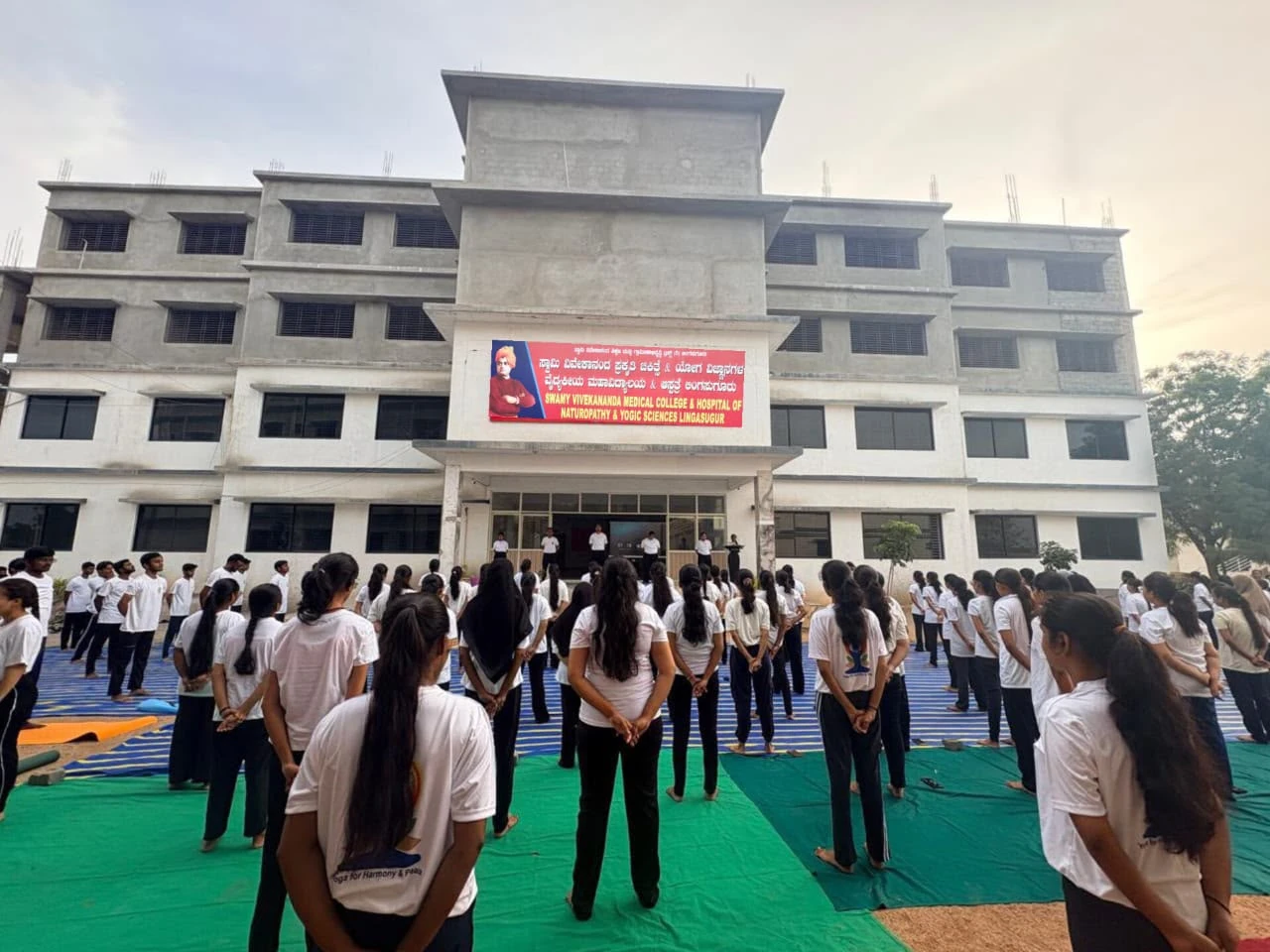 Yoga and therapy building of Swamy Vivekananda Medical College of Naturopathy